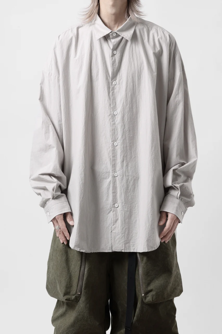 sus-sous atelier L/S shirts / 80/1 typewriter (GRAY) - Image 22
