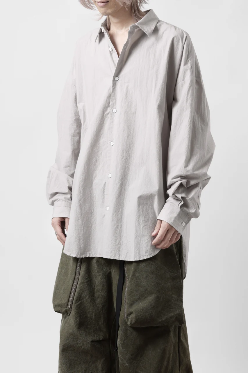 sus-sous atelier L/S shirts / 80/1 typewriter (GRAY) - Image 26