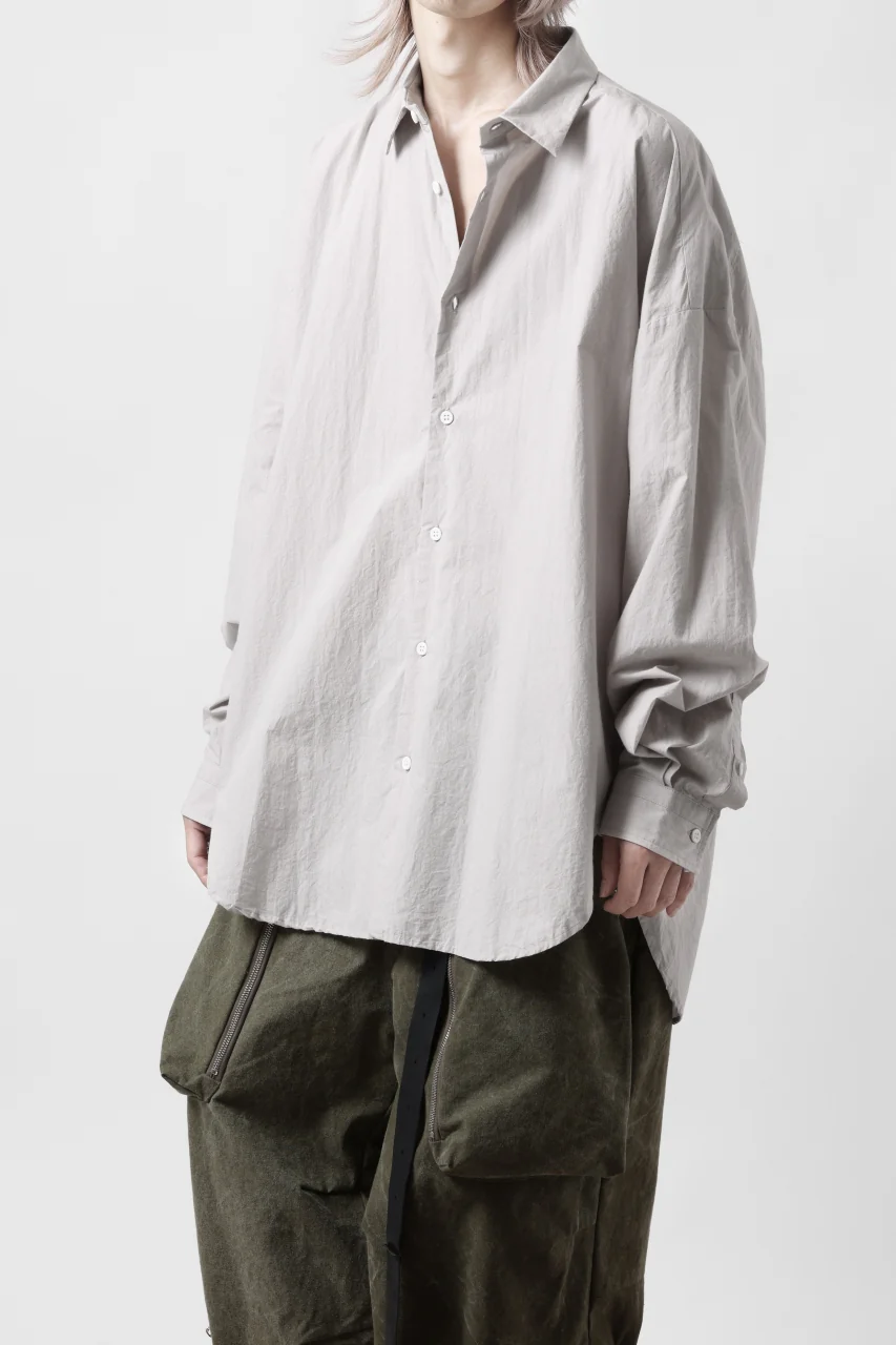 sus-sous atelier L/S shirts / 80/1 typewriter (GRAY) - Image 3