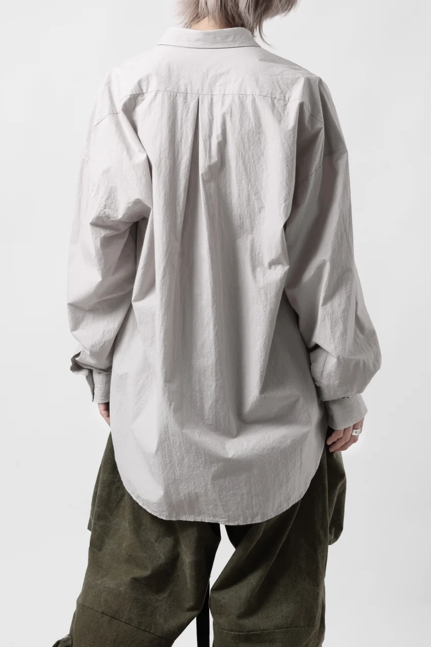 sus-sous atelier L/S shirts / 80/1 typewriter (GRAY) - Image 5