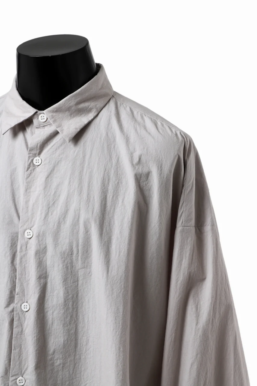 sus-sous atelier L/S shirts / 80/1 typewriter (GRAY) - Image 9
