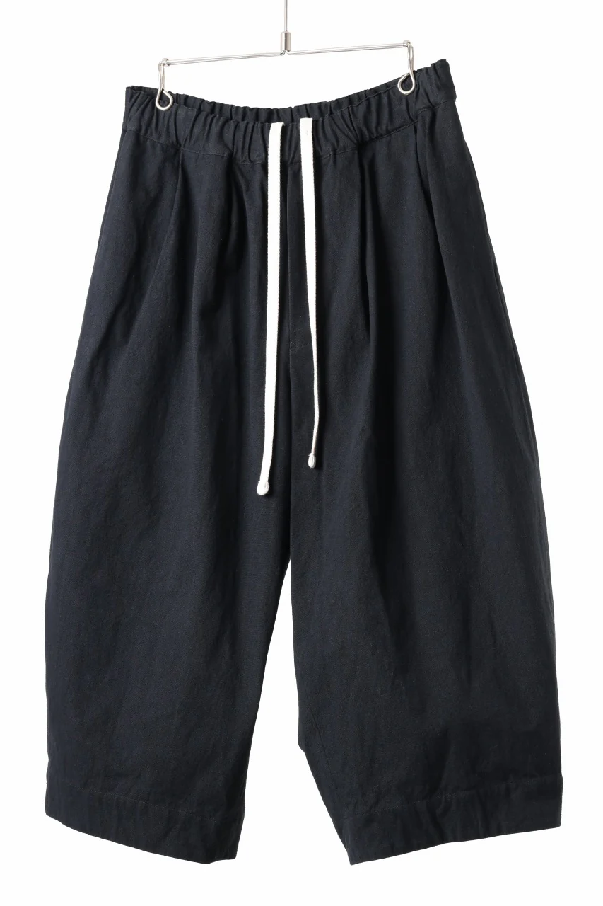 sus-sous atelier trousers / cotton linen canvas (black) - Image 2