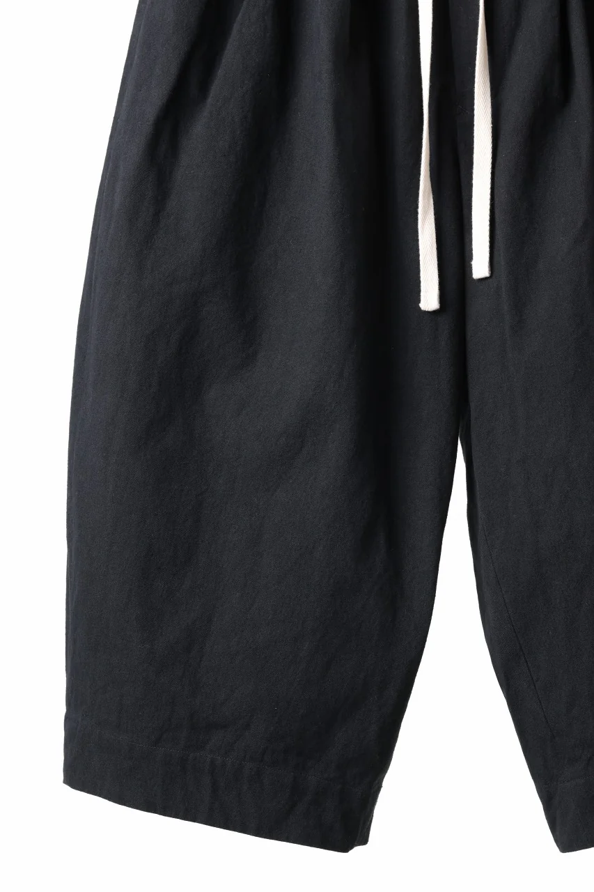 sus-sous atelier trousers / cotton linen canvas (black) - Image 5