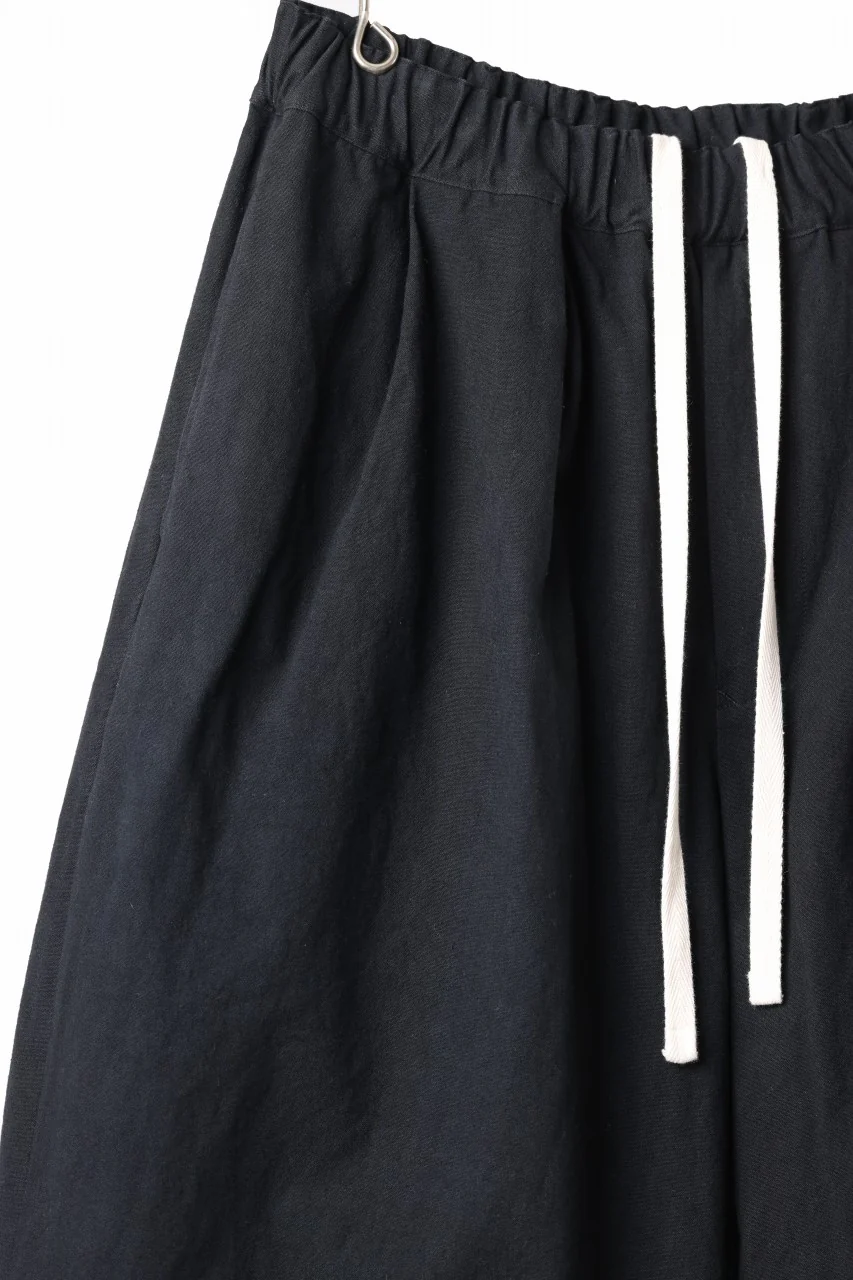 sus-sous atelier trousers / cotton linen canvas (black) - Image 6