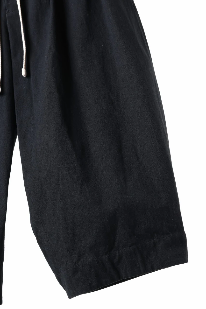 sus-sous atelier trousers / cotton linen canvas (black) - Image 7