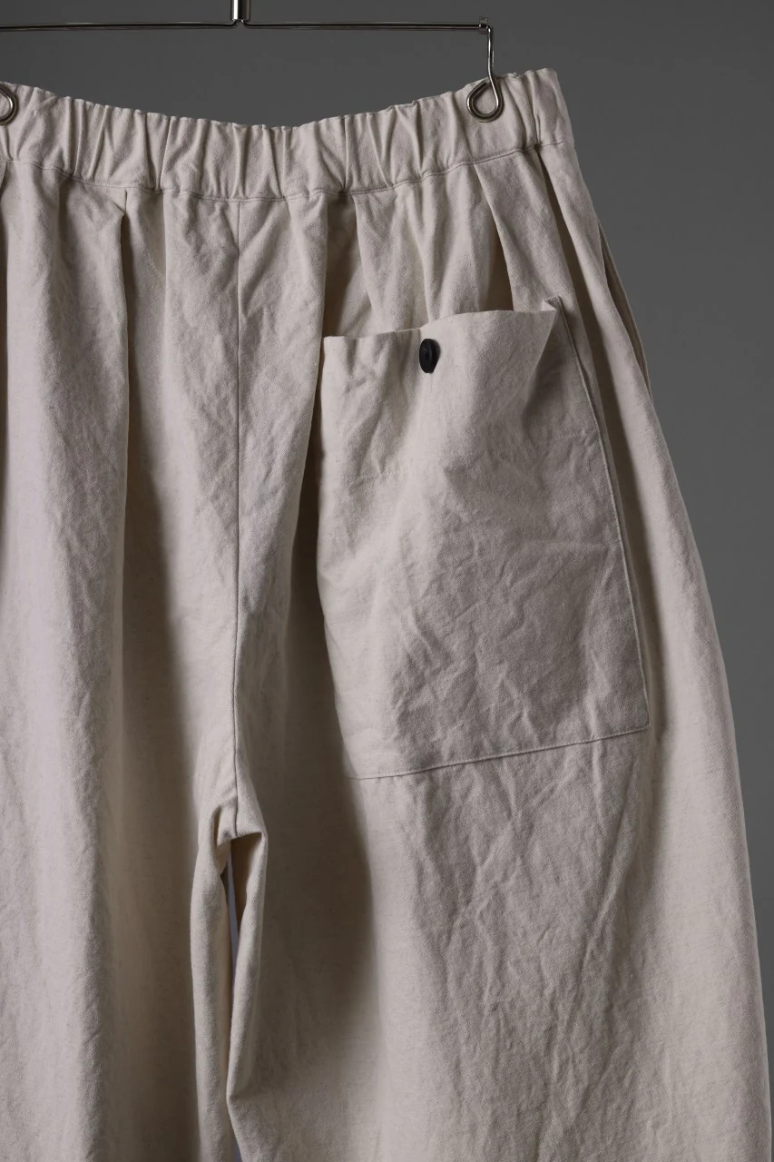 sus-sous atelier trousers / cotton linen canvas (ecru) - Image 10
