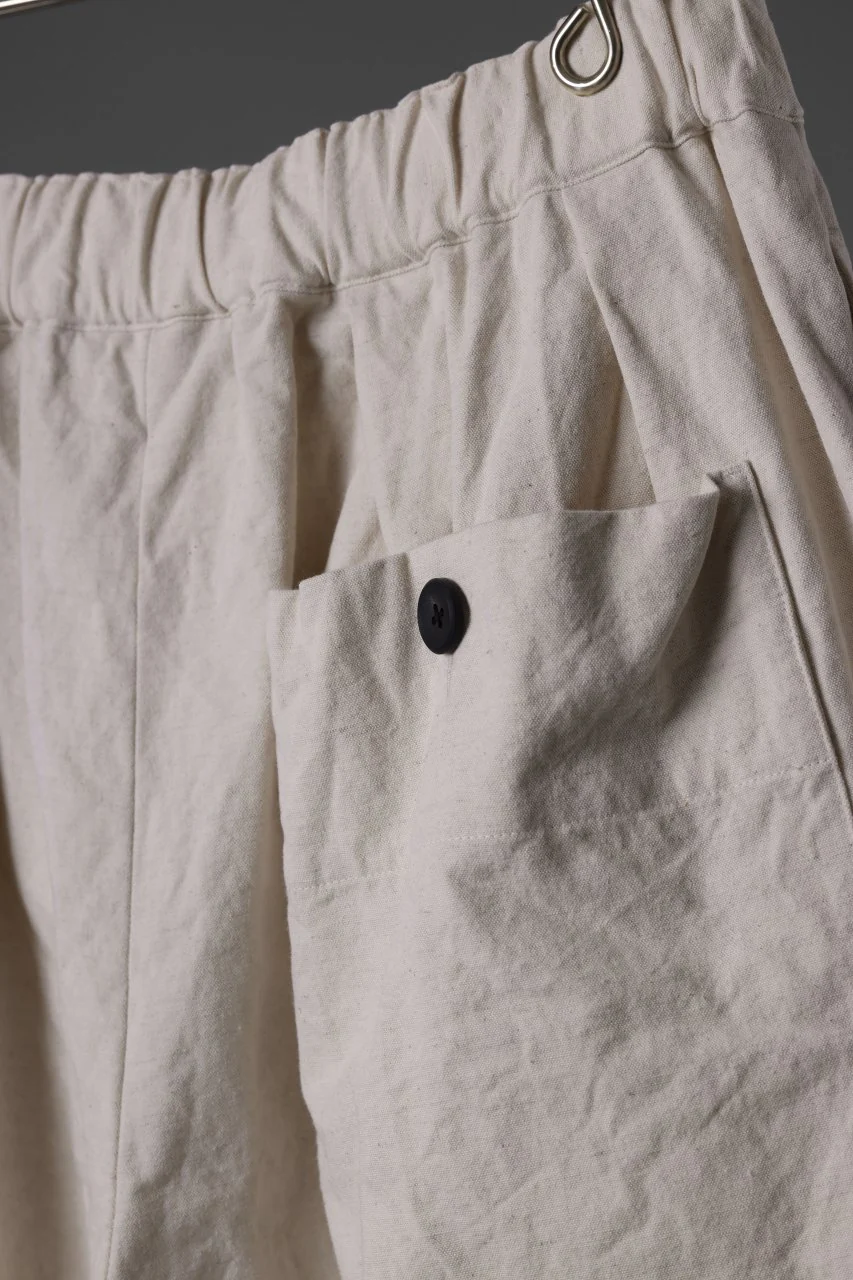 sus-sous atelier trousers / cotton linen canvas (ecru) - Image 12
