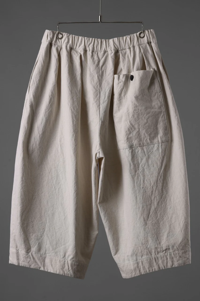 sus-sous atelier trousers / cotton linen canvas (ecru) - Image 3
