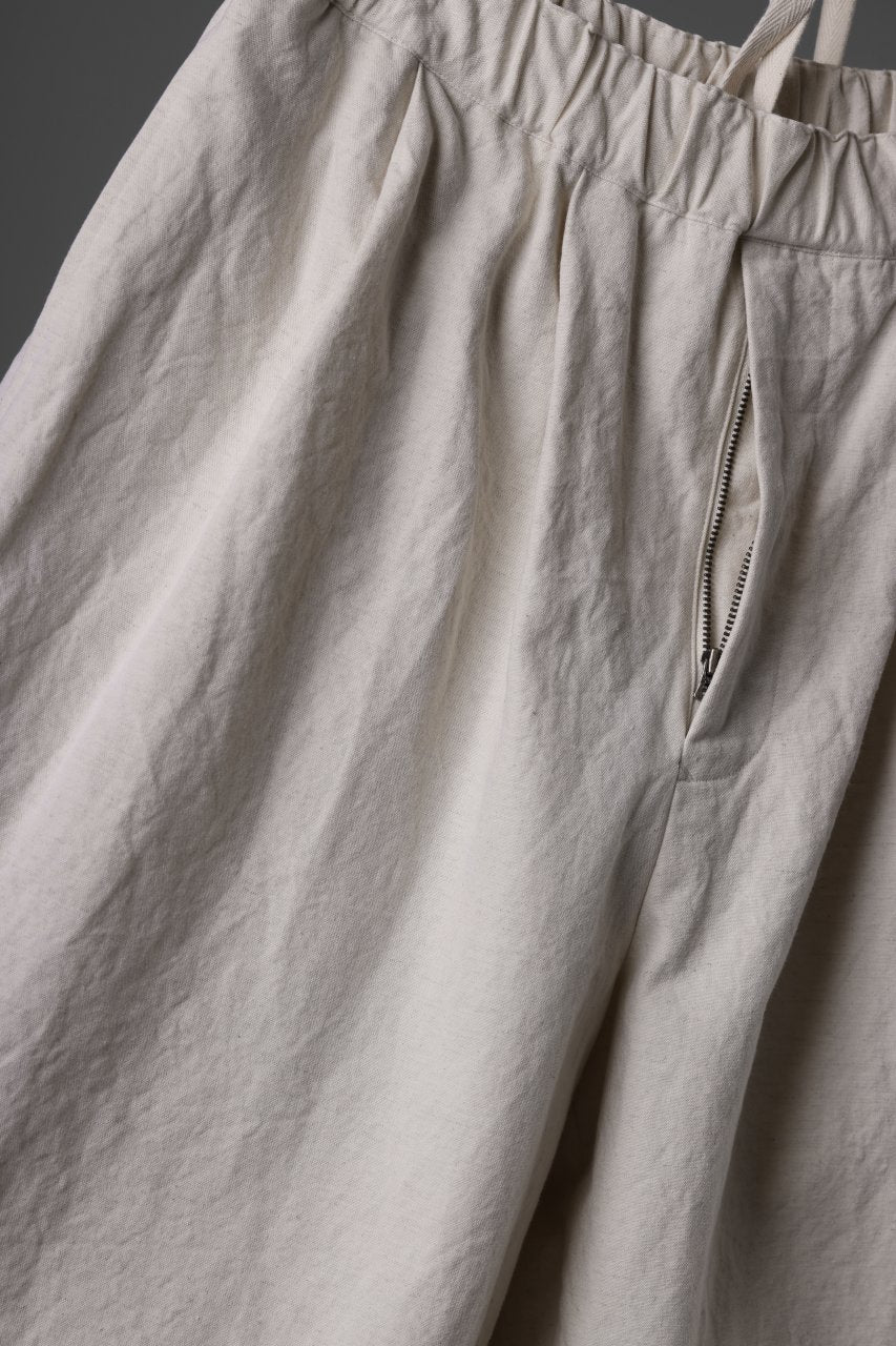 sus-sous atelier trousers / cotton linen canvas (ecru) - Image 7