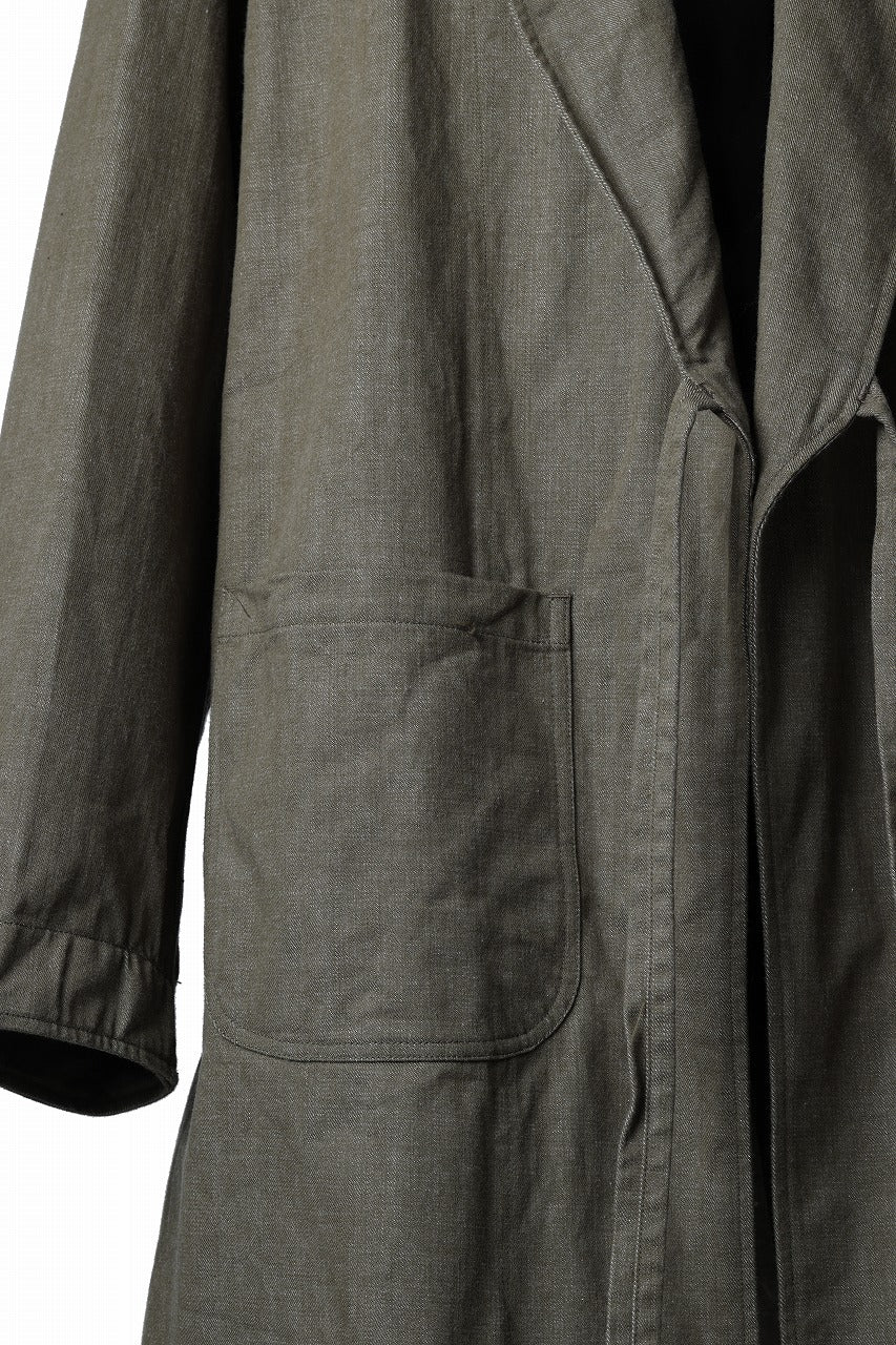 sus-sous british army gown coat / green denim (GREEN) - Image 10