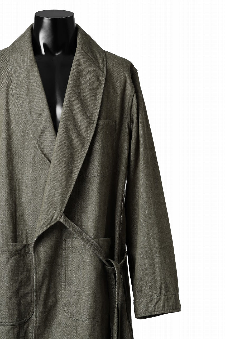 sus-sous british army gown coat / green denim (GREEN) - Image 12