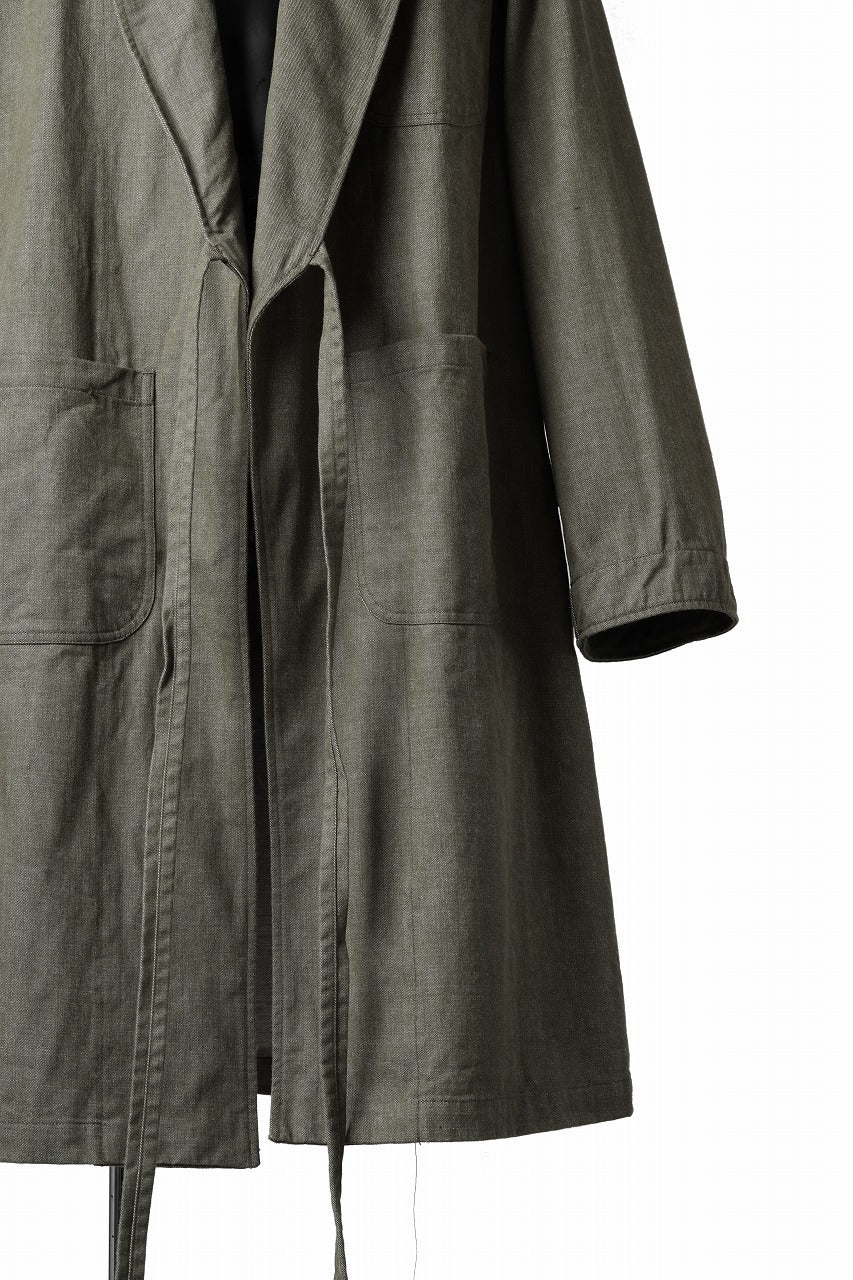 sus-sous british army gown coat / green denim (GREEN) - Image 13