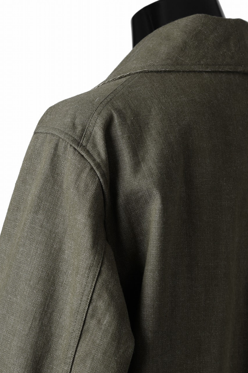 sus-sous british army gown coat / green denim (GREEN) - Image 15