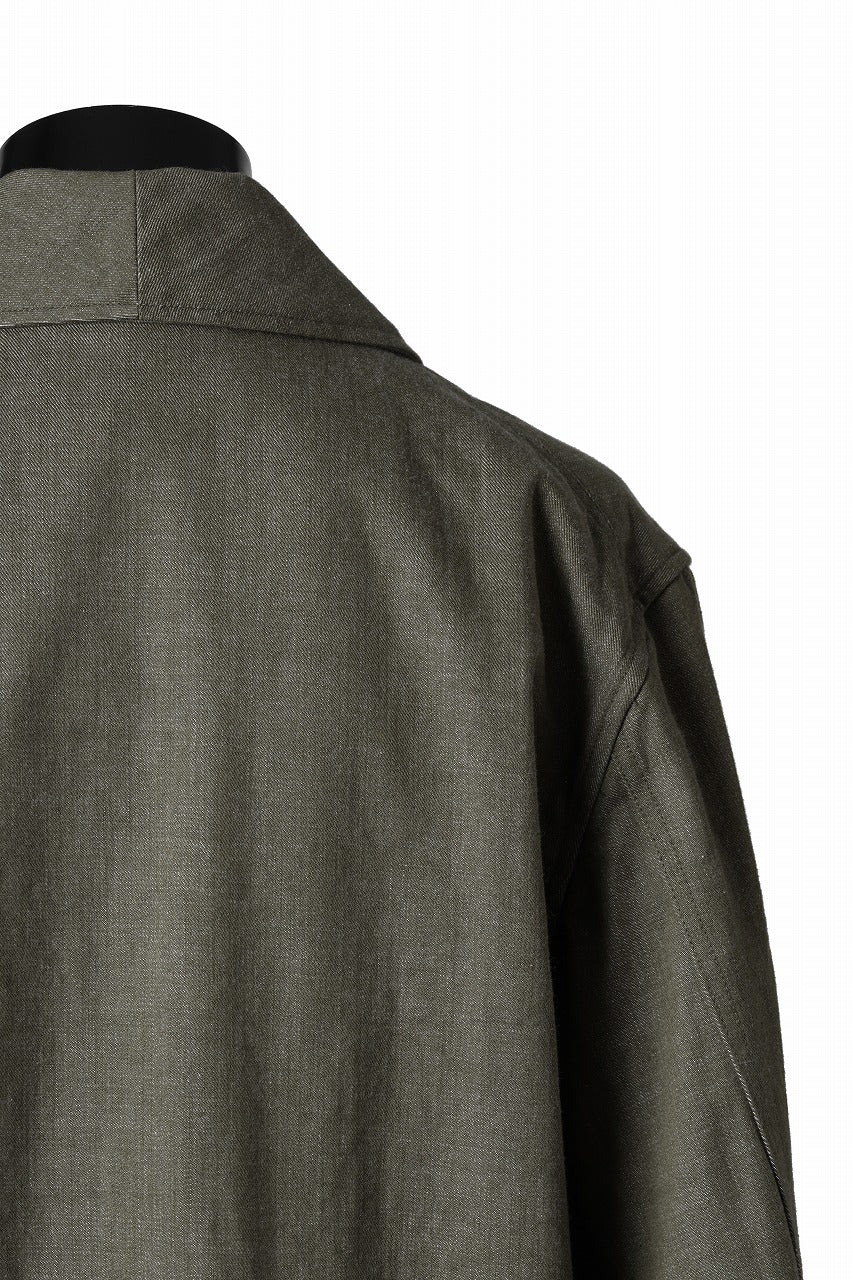 sus-sous british army gown coat / green denim (GREEN) - Image 16