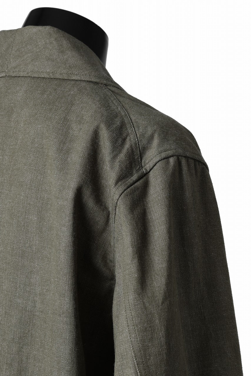 sus-sous british army gown coat / green denim (GREEN) - Image 17