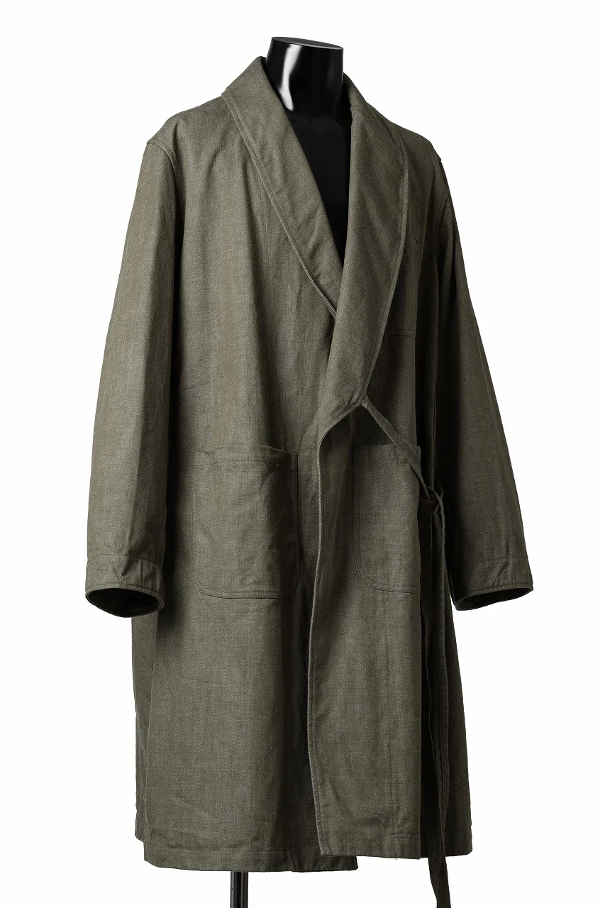 sus-sous british army gown coat / green denim (GREEN) - Image 3