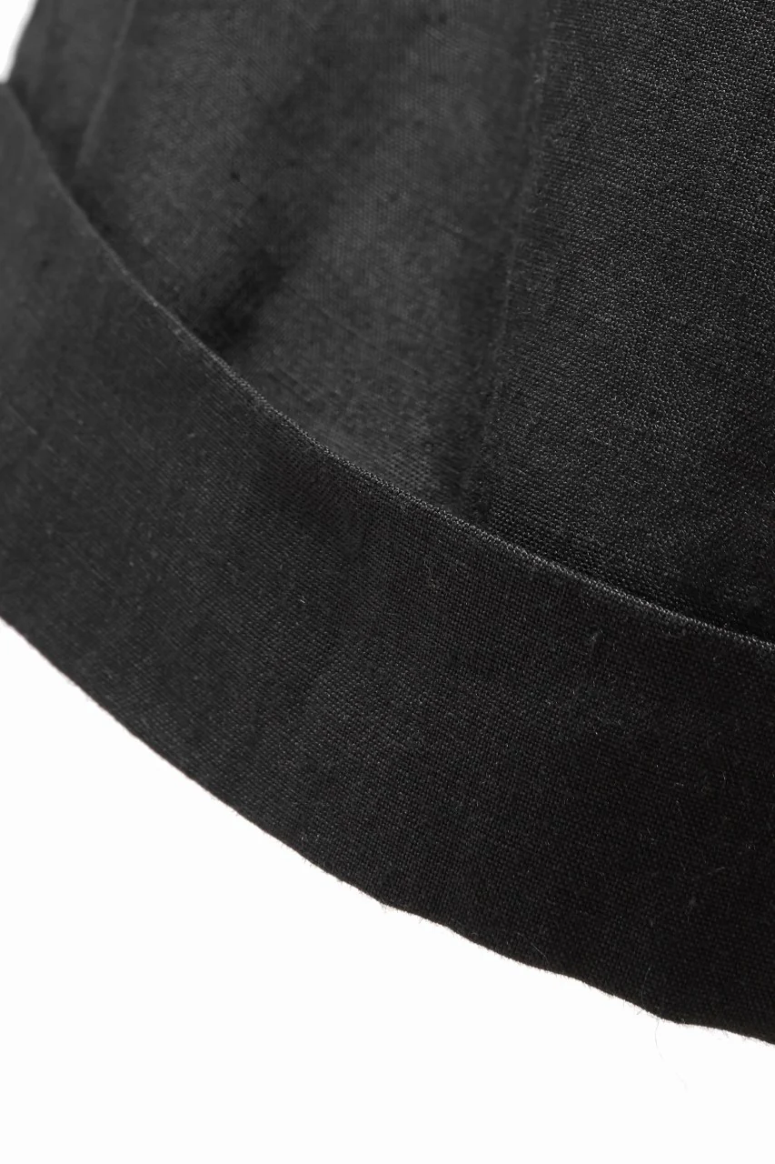 sus-sous cinematic trousers / 1/4 linen sheeting (BLACK) - Image 19