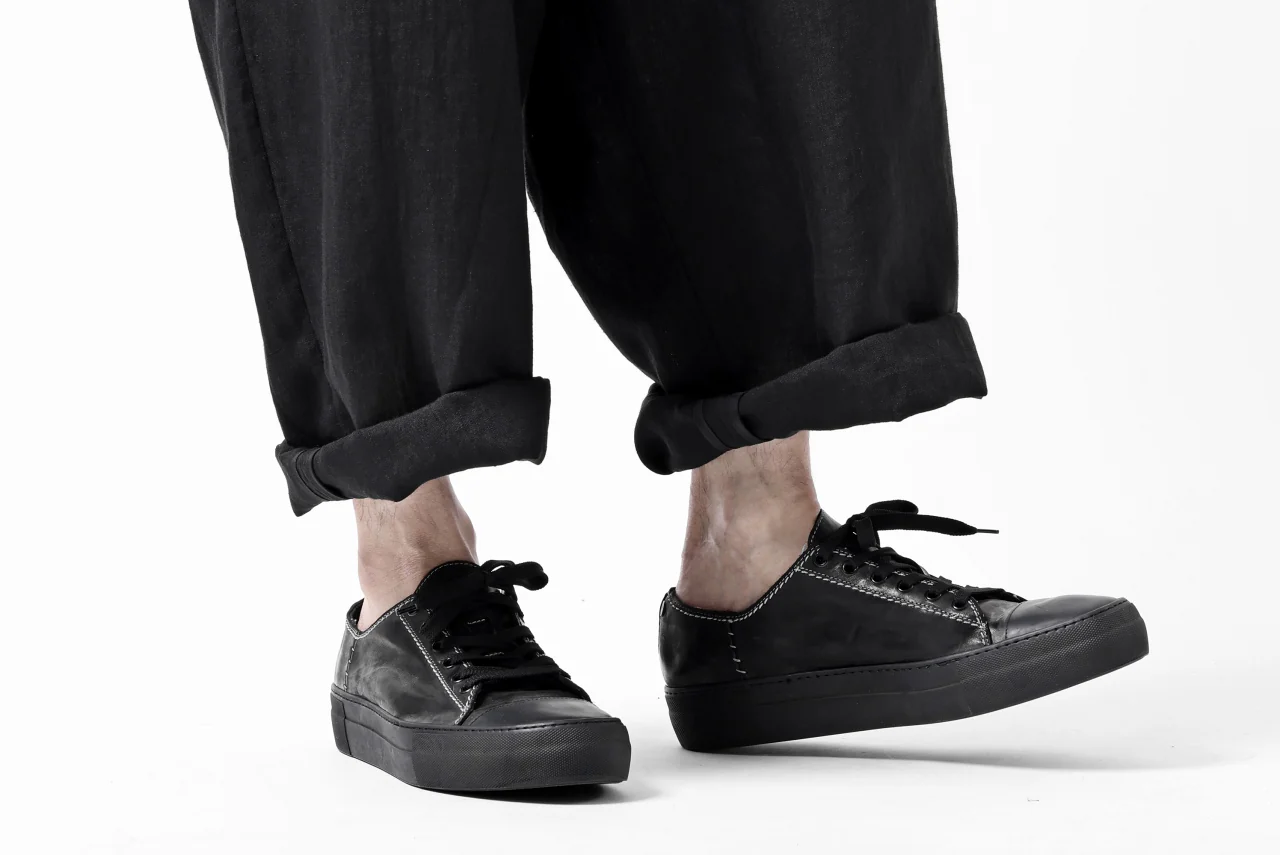 sus-sous cinematic trousers / 1/4 linen sheeting (BLACK) - Image 38
