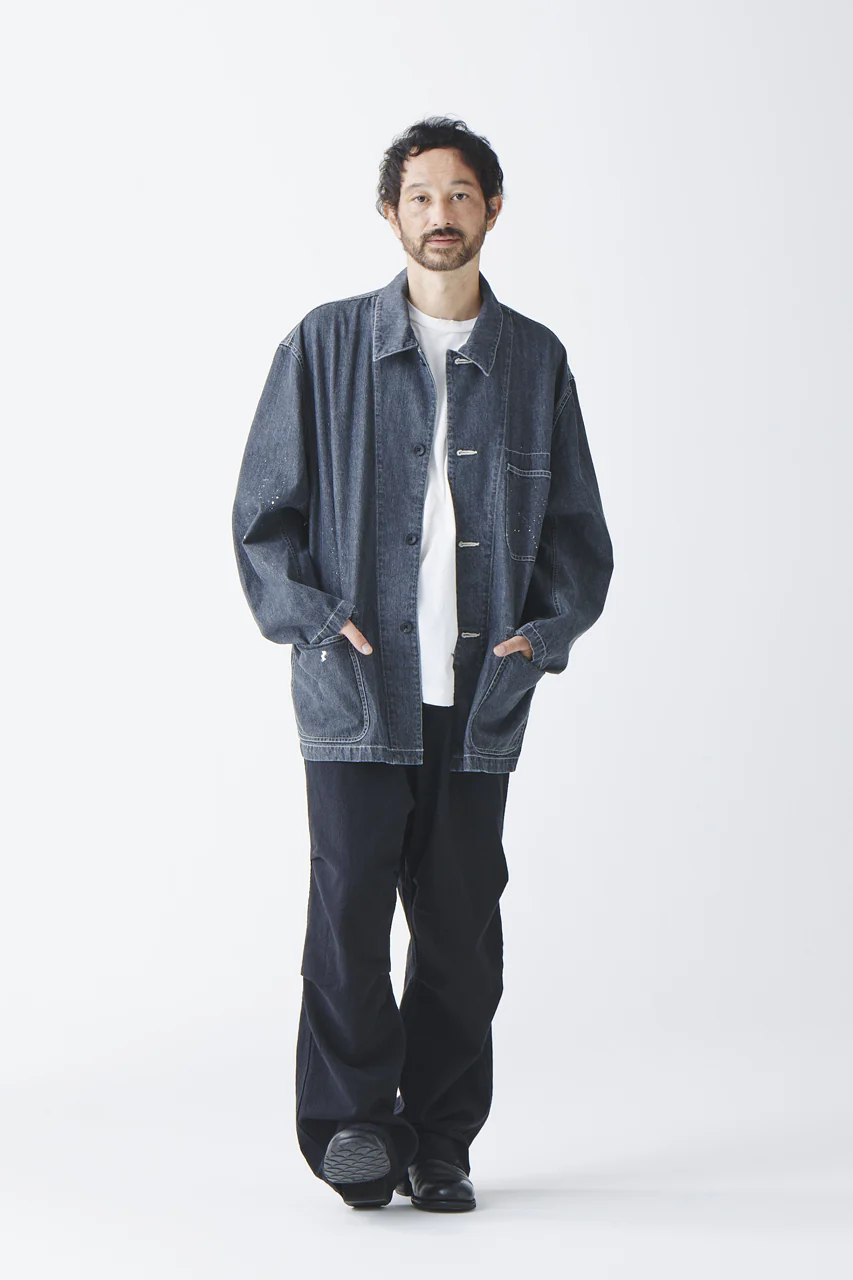 sus-sous cover-all / 10oz DENIM (BLACK) - Image 19