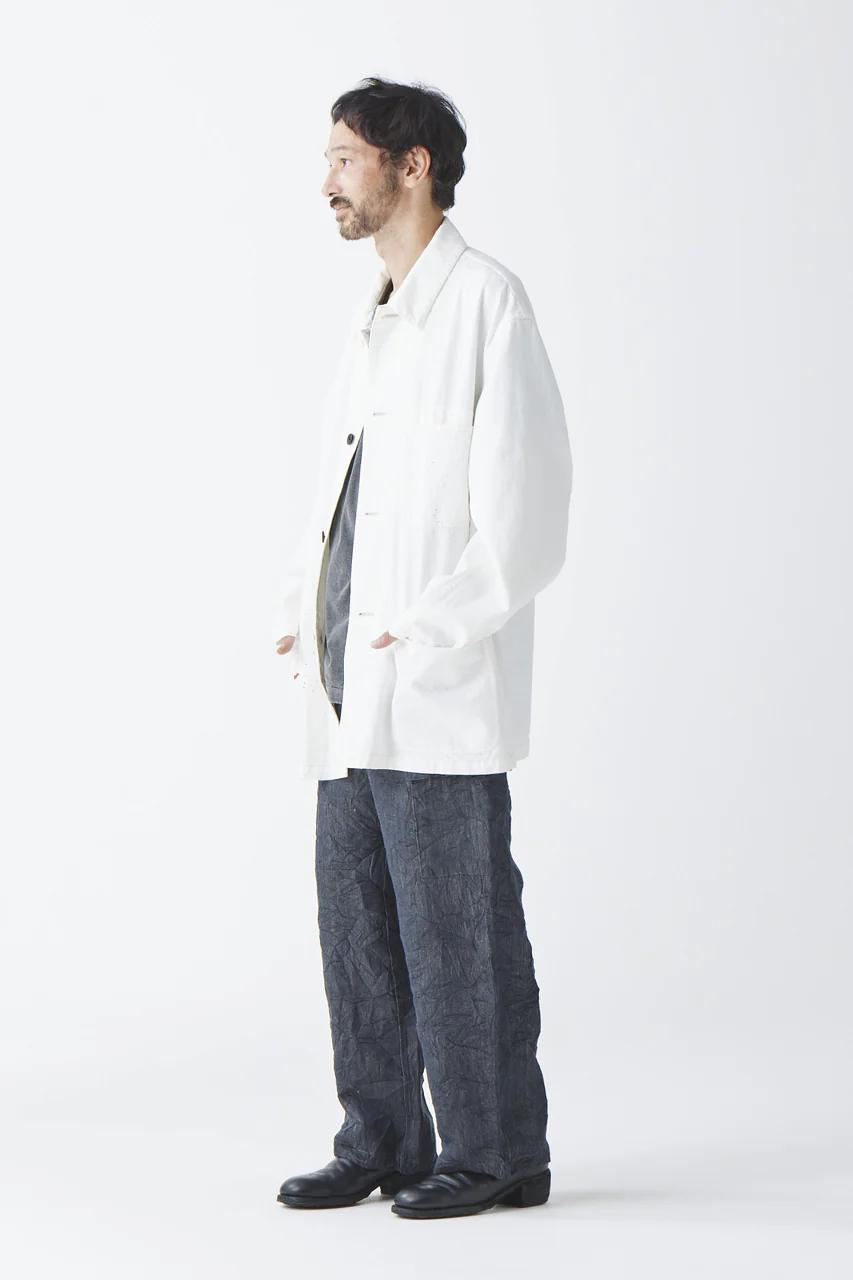 sus-sous cover-all / 10oz DENIM (WHITE) - Image 15