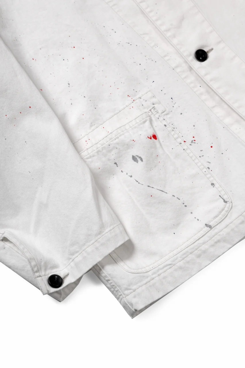sus-sous cover-all / 10oz DENIM (WHITE) - Image 5