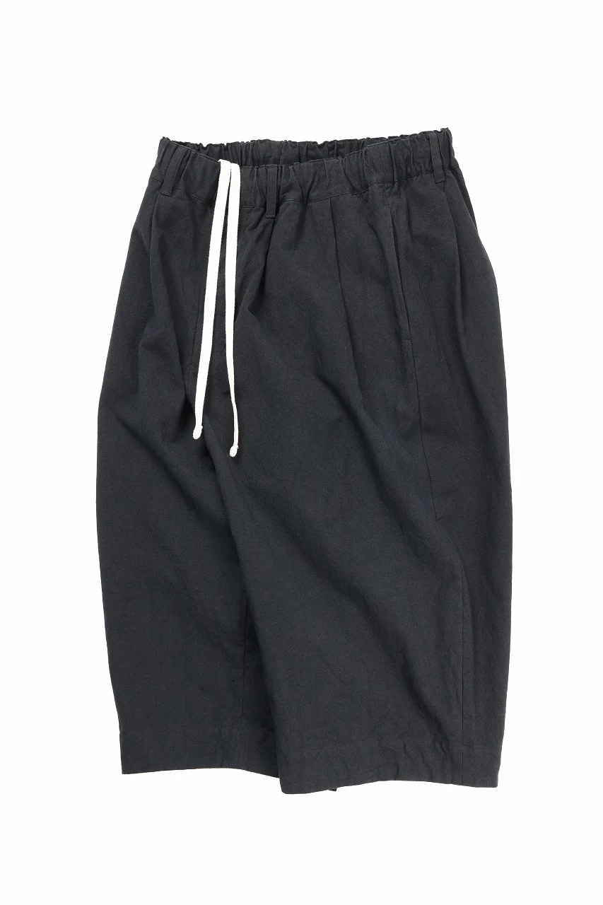 sus-sous exclusive atelier trousers / 10/2 linen cotton hop suck (BLACK) - Image 3