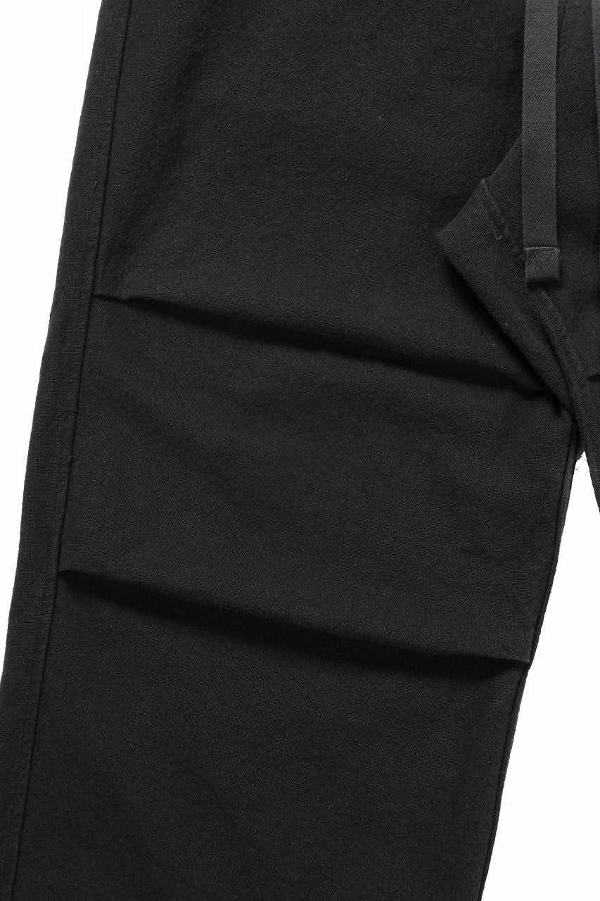 sus-sous exclusive wide pants / 10/2 linen cotton hop suck (BLACK) - Image 7
