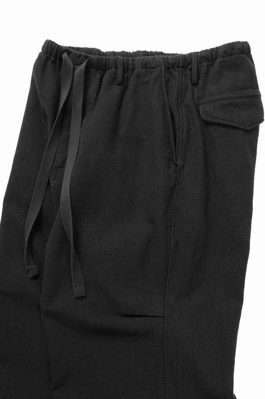 sus-sous exclusive wide pants / 10/2 linen cotton hop suck (BLACK) - Image 9