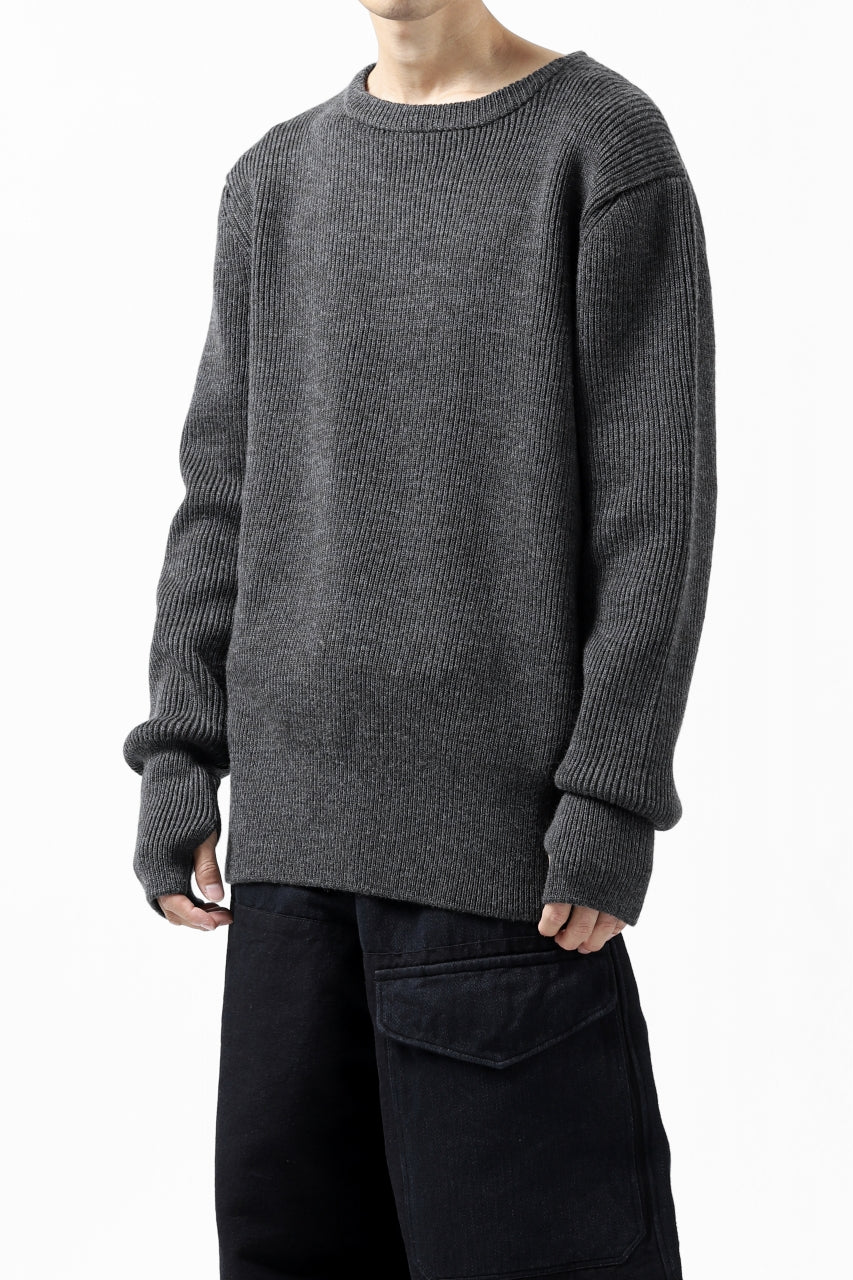 sus-sous fisherman boat neck sweater / W100 7G Full (DUST) - Image 21