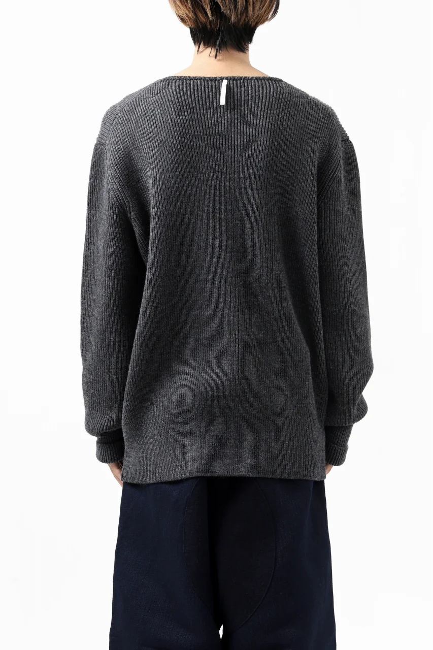 sus-sous fisherman boat neck sweater / W100 7G Full (DUST) - Image 22