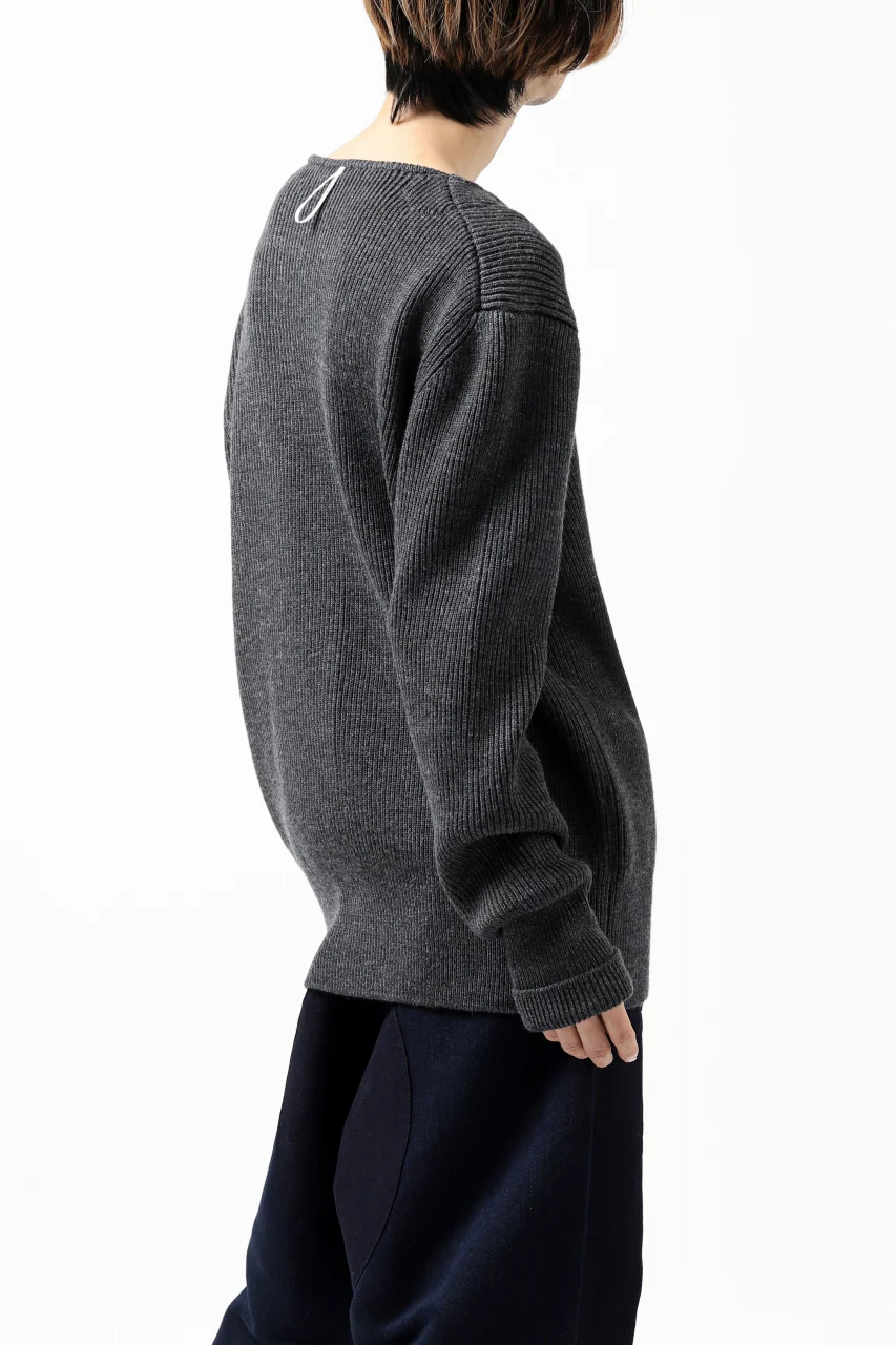 sus-sous fisherman boat neck sweater / W100 7G Full (DUST) - Image 26