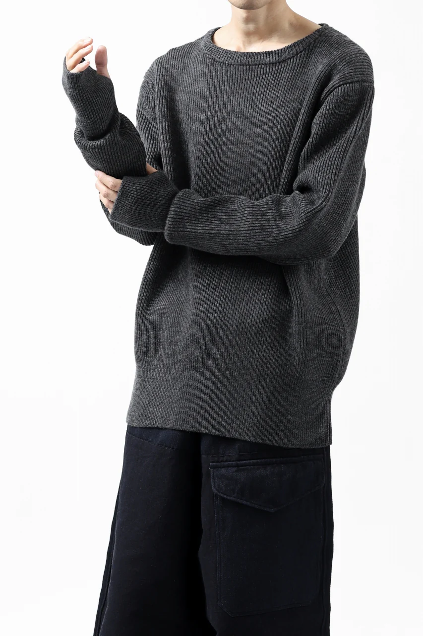 sus-sous fisherman boat neck sweater / W100 7G Full (DUST) - Image 27