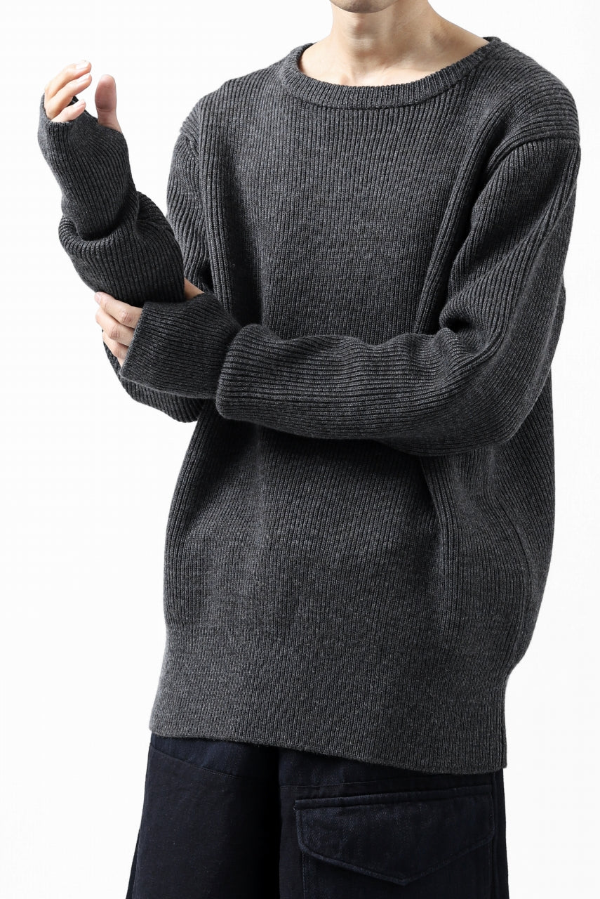 sus-sous fisherman boat neck sweater / W100 7G Full (DUST) - Image 33