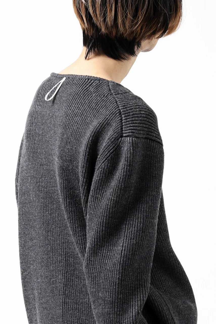 sus-sous fisherman boat neck sweater / W100 7G Full (DUST) - Image 37