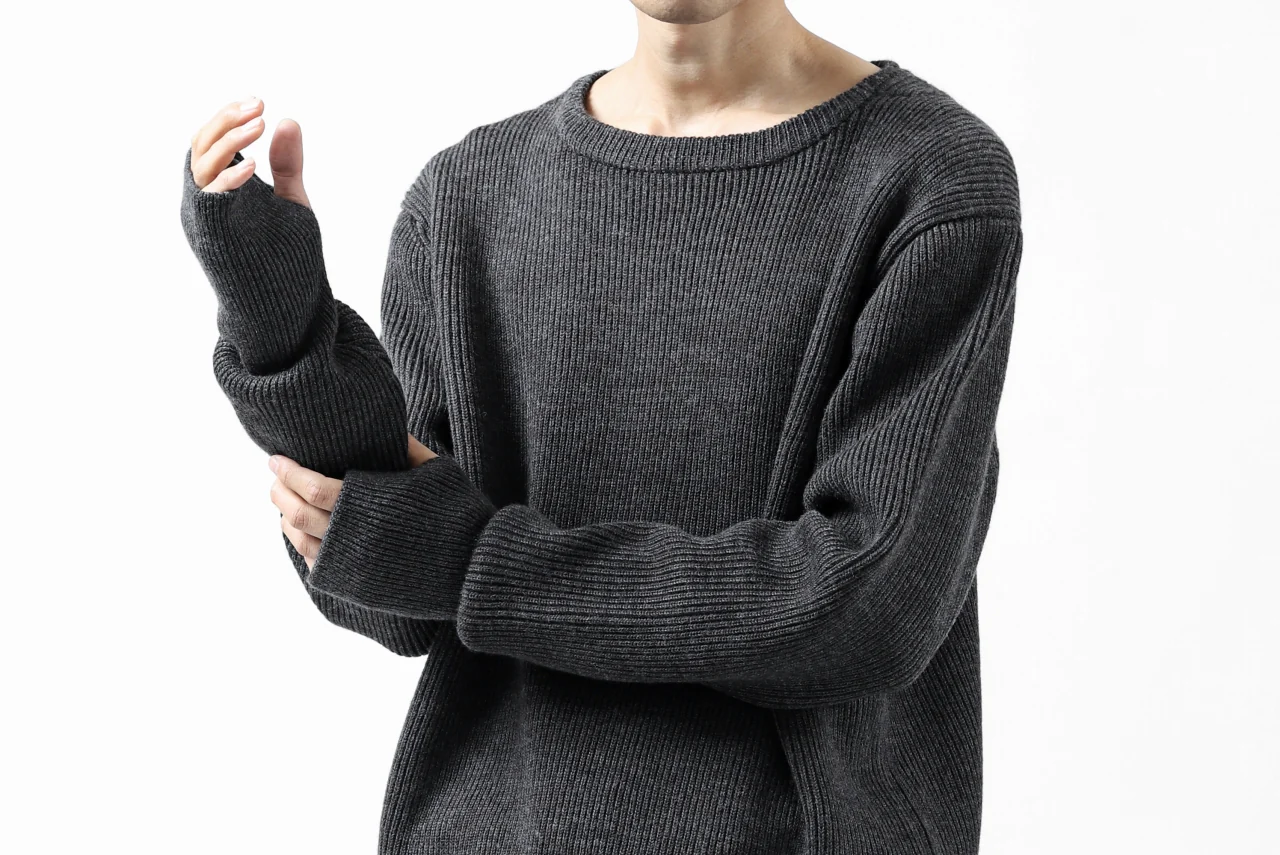 sus-sous fisherman boat neck sweater / W100 7G Full (DUST) - Image 40