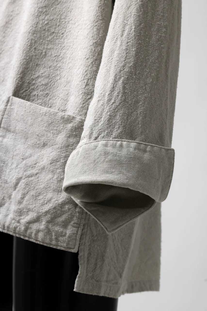 sus-sous fisherman's smock / S52L48 poplin washer (SILVER GRAY) - Image 13
