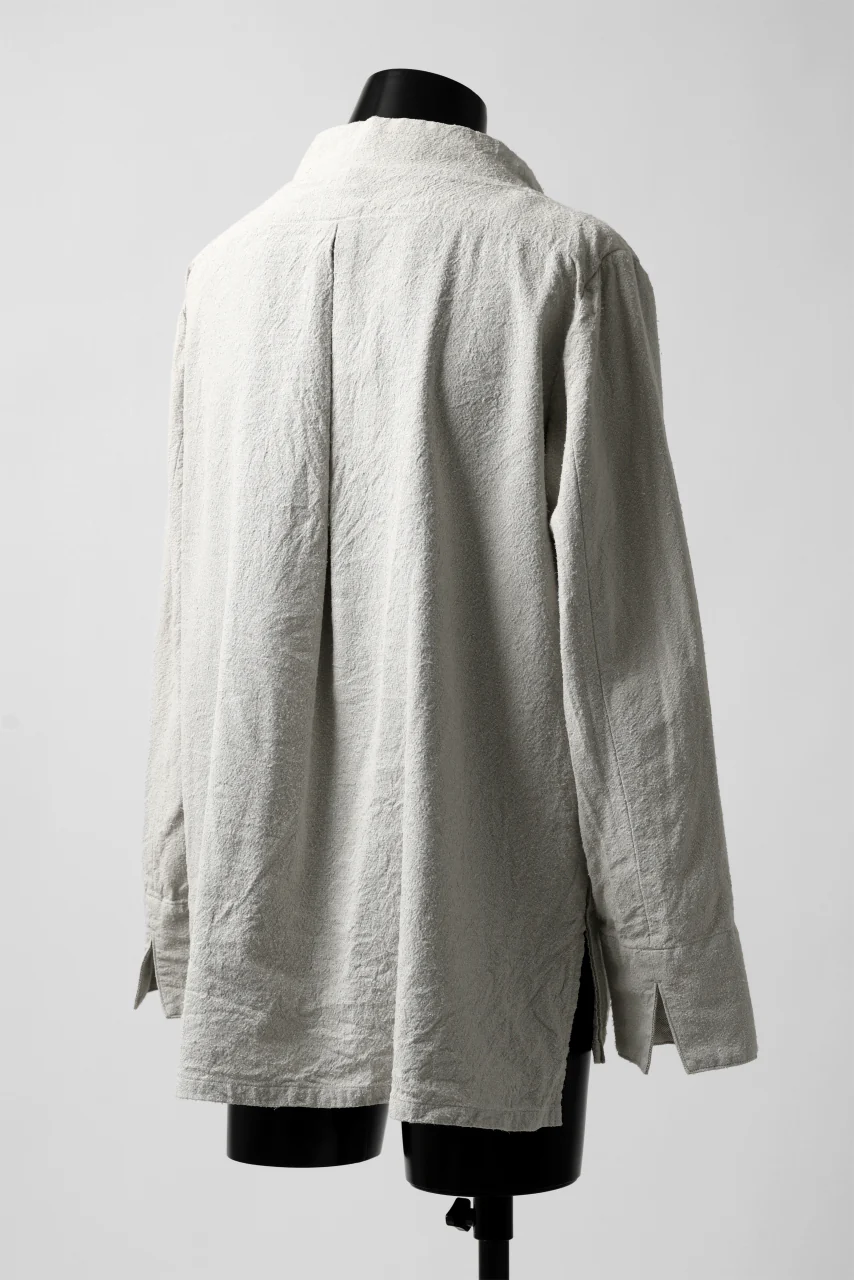 sus-sous fisherman's smock / S52L48 poplin washer (SILVER GRAY) - Image 5