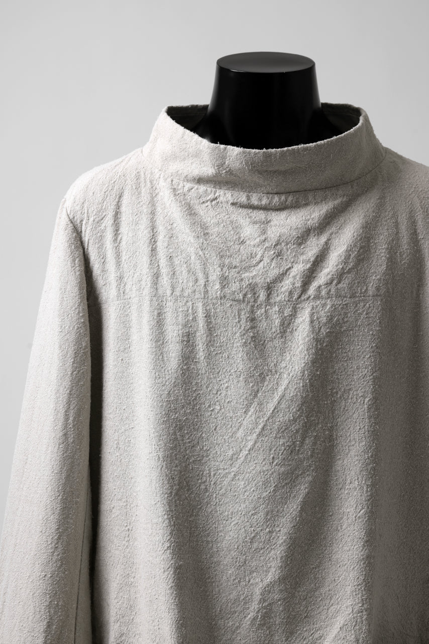 sus-sous fisherman's smock / S52L48 poplin washer (SILVER GRAY) - Image 7