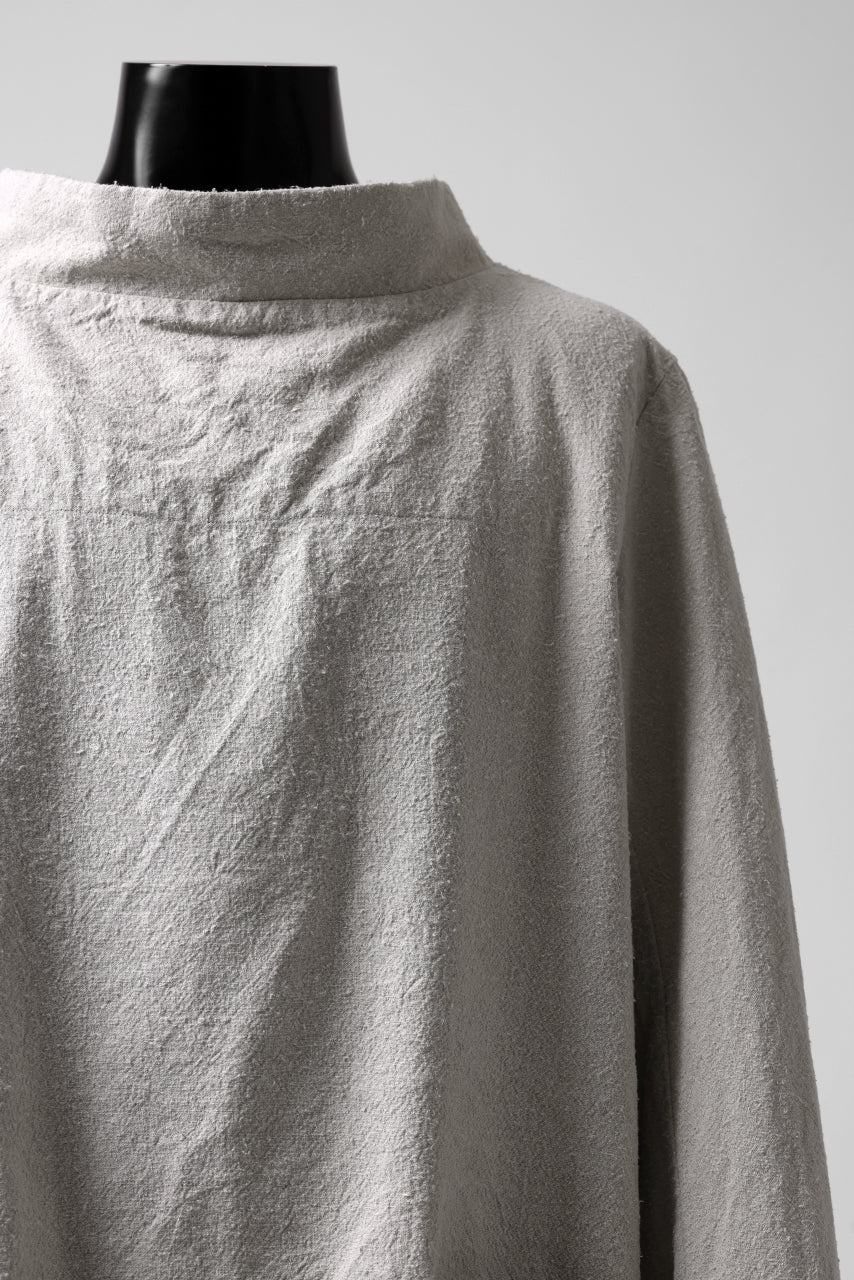 sus-sous fisherman's smock / S52L48 poplin washer (SILVER GRAY) - Image 9