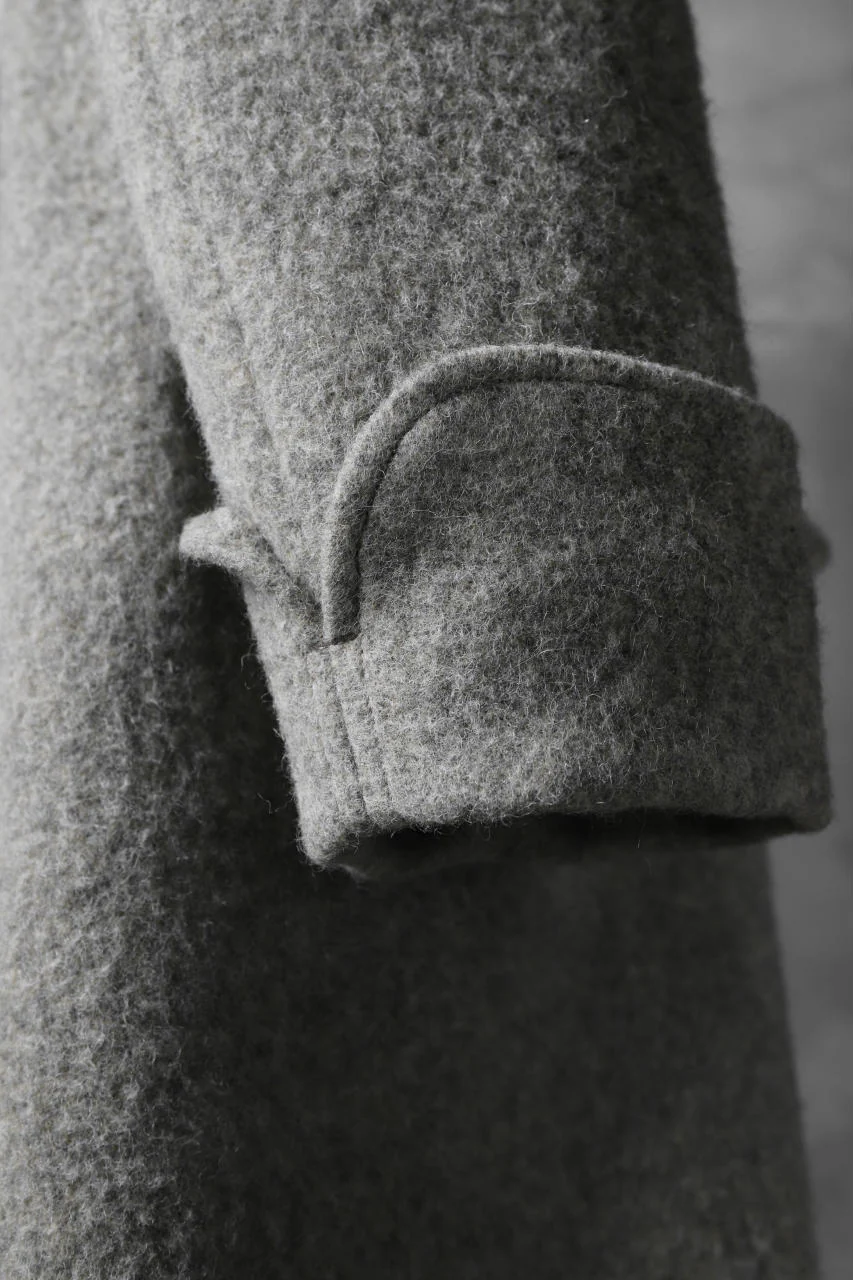 sus-sous foot guards great coat / W100 Harris melton raised washer (TOP GREY BEIGE) - Image 50