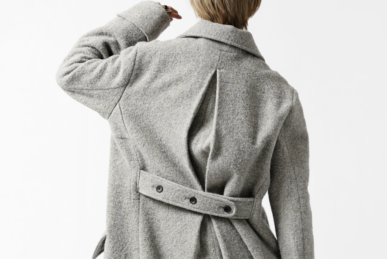 sus-sous foot guards great coat / W100 Harris melton raised washer (TOP GREY BEIGE) - Image 56