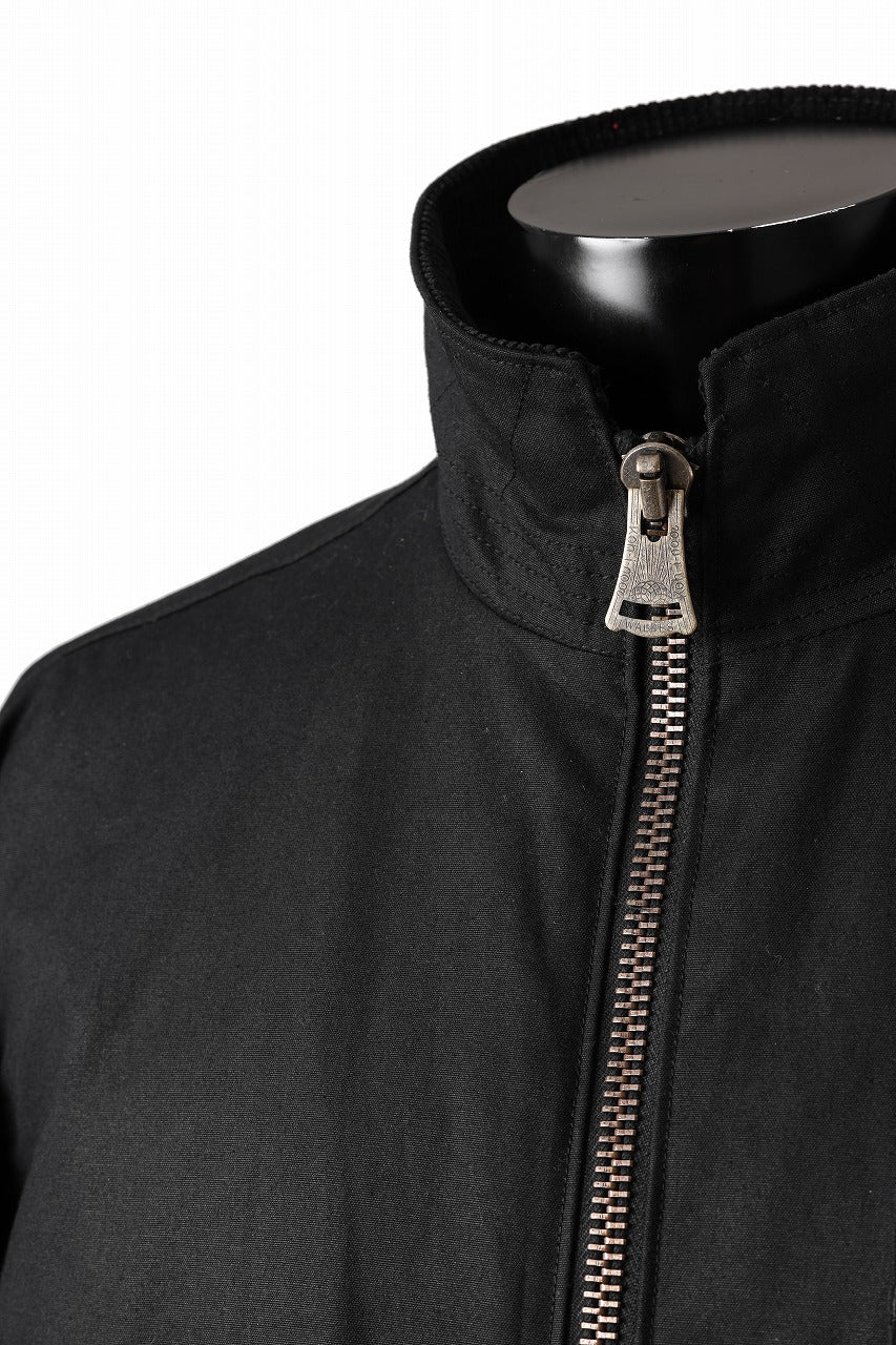 sus-sous french army flight jacket MK-2 / Antique Elite British Millerrain - oil cotton (BLACK) - Image 10