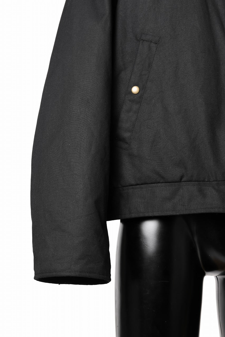sus-sous french army flight jacket MK-2 / Antique Elite British Millerrain - oil cotton (BLACK) - Image 12