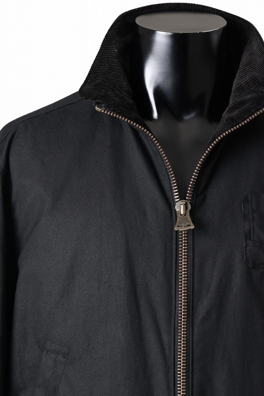 sus-sous french army flight jacket MK-2 / Antique Elite British Millerrain - oil cotton (BLACK) - Image 13