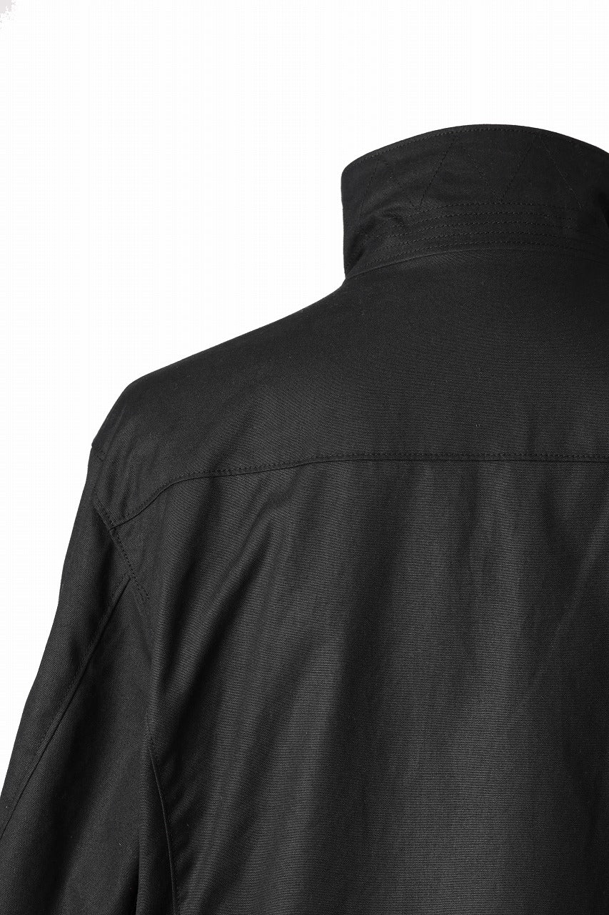 sus-sous french army flight jacket MK-2 / Antique Elite British Millerrain - oil cotton (BLACK) - Image 17