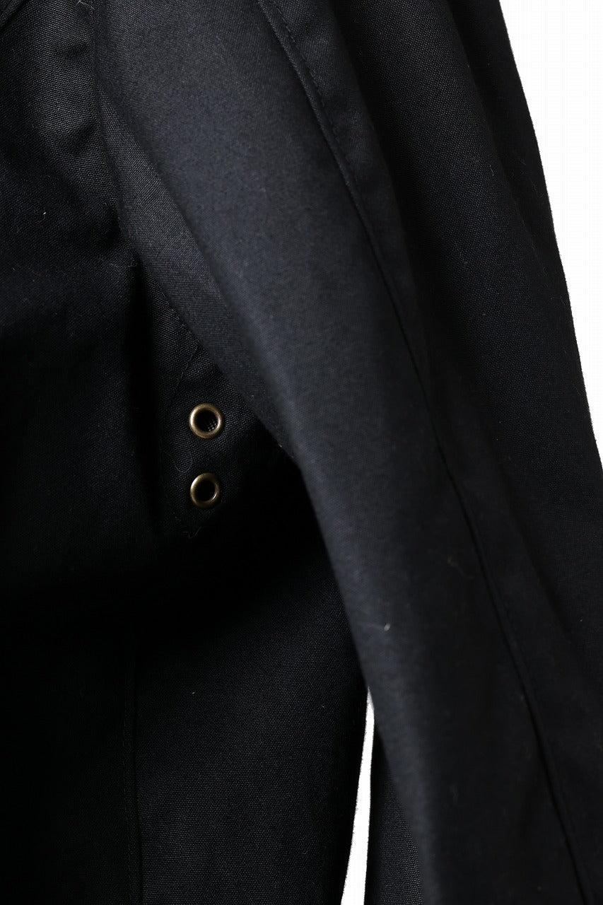 sus-sous french army flight jacket MK-2 / Antique Elite British Millerrain - oil cotton (BLACK) - Image 18