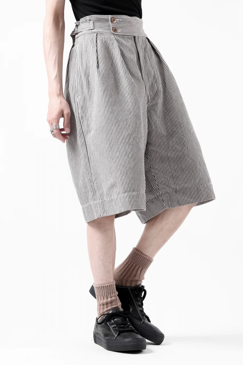 sus-sous gurkha short trousers / Herringbone Hickory (STRIPE) - Image 24