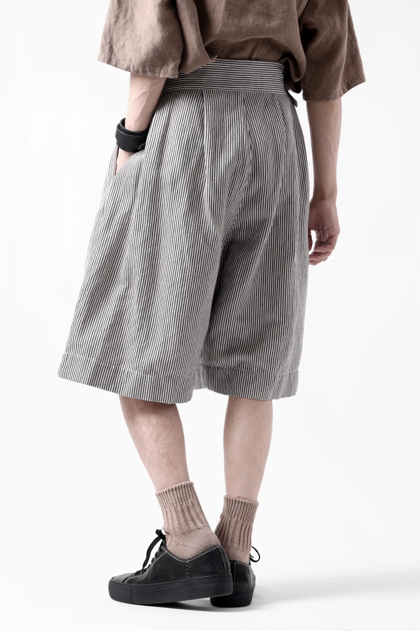 sus-sous gurkha short trousers / Herringbone Hickory (STRIPE) - Image 5