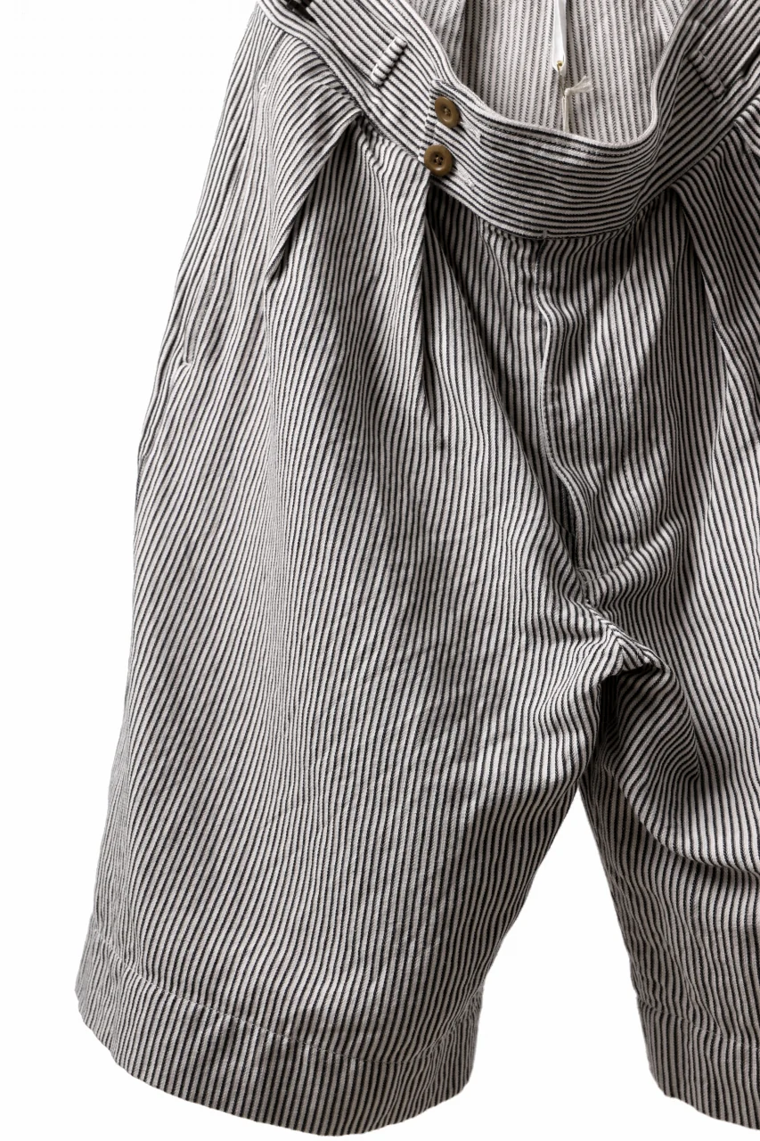 sus-sous gurkha short trousers / Herringbone Hickory (STRIPE) - Image 9