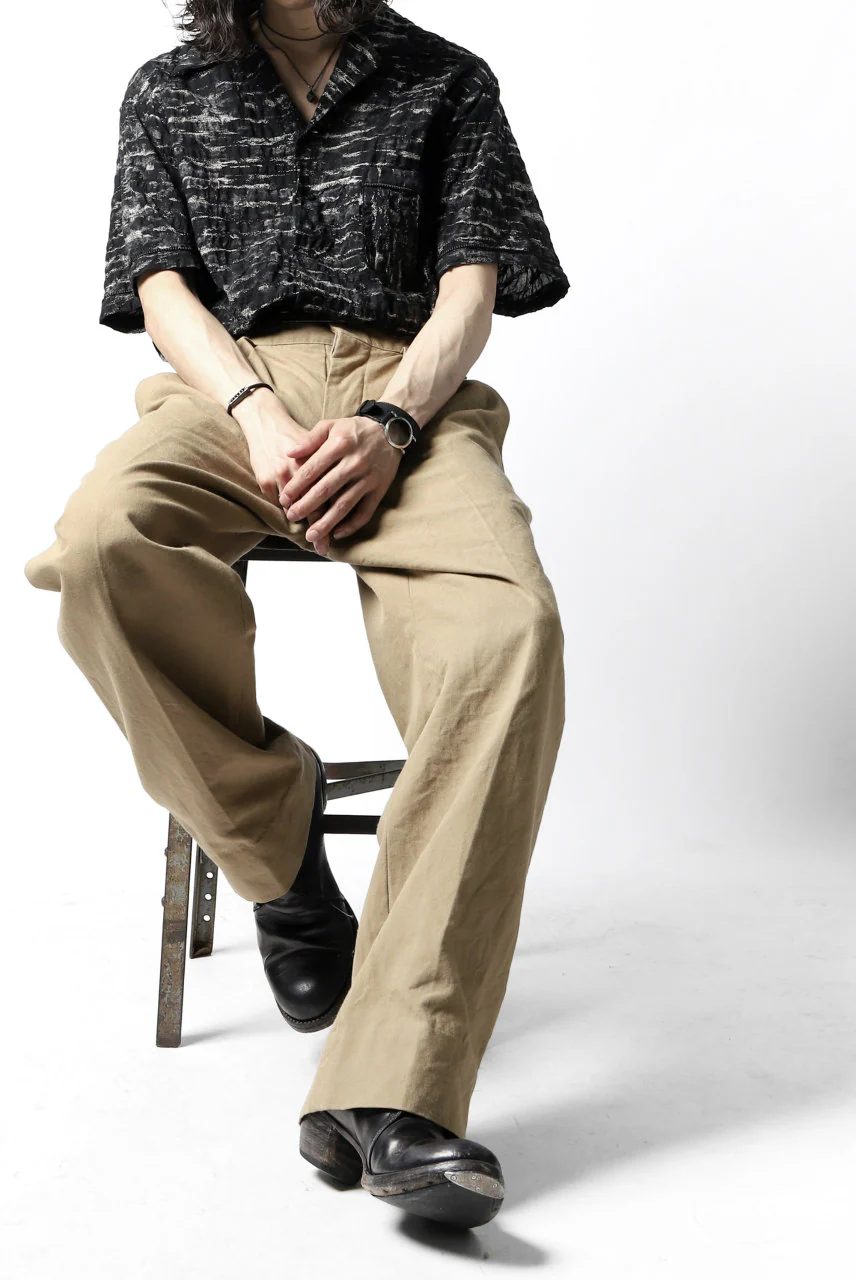 sus-sous gurkha trousers yarn dyed OX (BEIGE) - Image 7